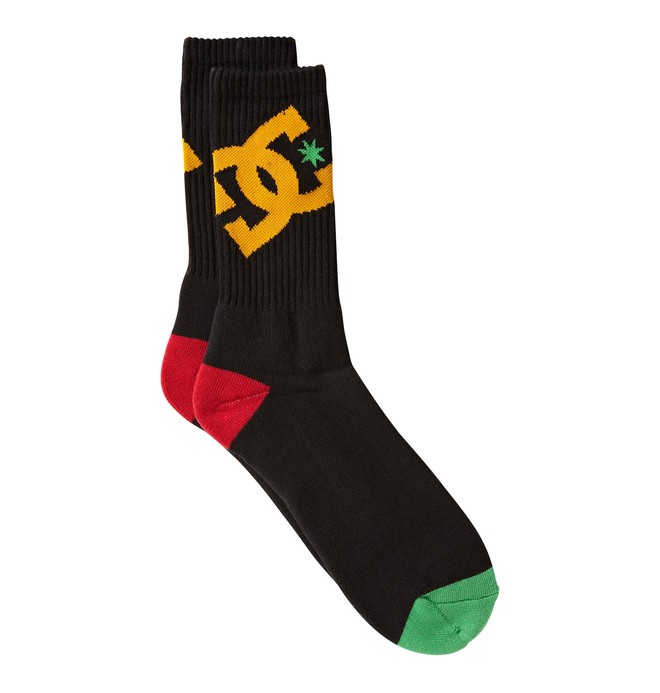 dcshoes, Men's Lifted Socks, RASTA (9ra) 0 Men's Lifted Socks 53340045 DC Shoes