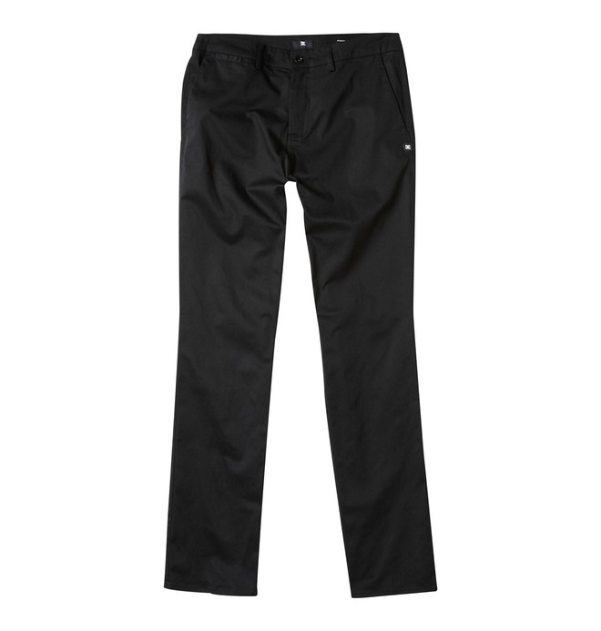 dcshoes, DC STRAIGHT CHINO PA, BLACK (blk) 0 DC STRAIGHT CHINO PA 53800121 DC Shoes