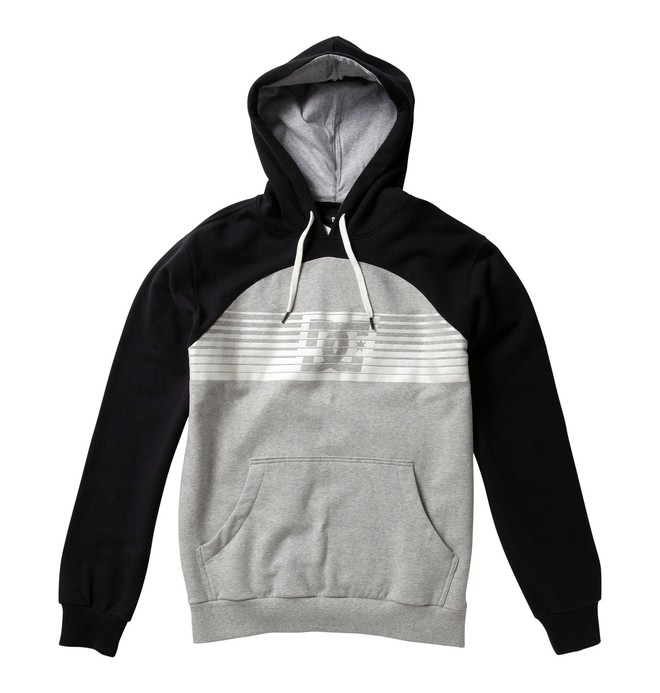 dcshoes, Men's Bolt Pullover Hoodie, HEATHER GREY/BLACK (hb1) 0 Men's Bolt Pullover Hoodie 53860145 DC Shoes
