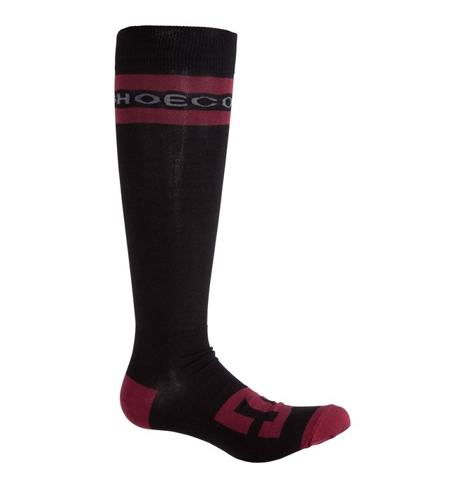 dcshoes, Men's Apache Lite Snowboard Socks, BLACK (blk) 0 Men's Apache Lite Snowboard Socks 54390021 DC Shoes