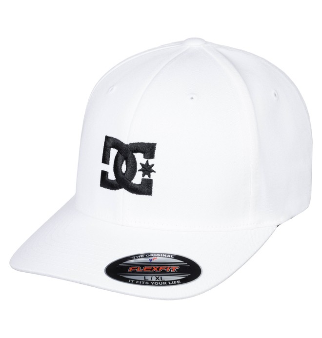 dcshoes, Cap Star 2 Flexfit Hat, WHITE / BLACK (xwwk) 0 Cap Star 2 Flexfit Hat White 55300096 DC Shoes
