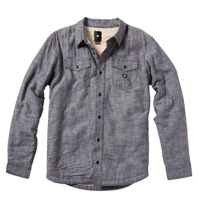 dcshoes, Men's Camino Long Sleeve Shirt, BLACK (blk) 0 Men's Camino Long Sleeve Shirt 55820063 DC Shoes