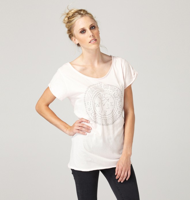 dcshoes, Women's Compass Shirt, LOTUS PINK (ltu) 0 Women's Compass Shirt 61200230 DC Shoes