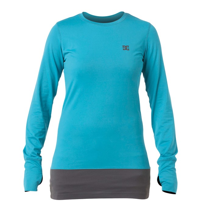 dcshoes, Women's Galena Base Layer Crew, AEGEAN (agn) 0 Women's Galena Base Layer Crew 64670030 DC Shoes