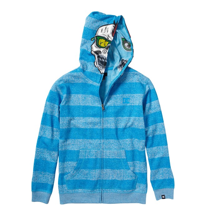 dcshoes, Boy's Rebeled Zip Up Face Hoodie, BRIGHT BLUE (bru) 0 Boy's Rebeled Zip Up Face Hoodie 71860028 DC Shoes