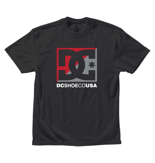 dcshoes, Boy's Cross Stars Tee, BLACK / ATHLETIC RED (bah) 0 Boy's Cross Stars Tee 73200141 DC Shoes