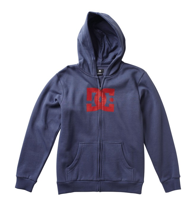 dcshoes, Boy's 8-16 Star Zip Hoodie, BLUE INDIGO (4bi) 0 Boy's 8-16 Star Zip Hoodie 73260024 DC Shoes