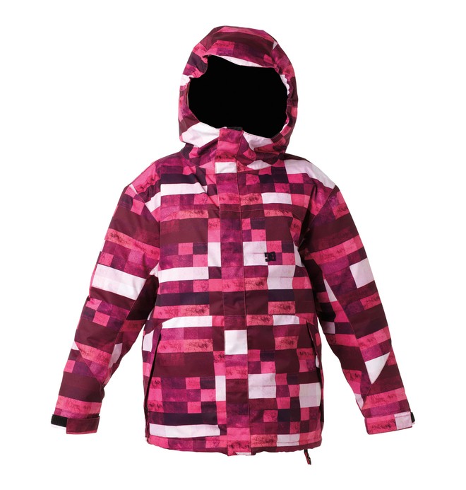 dcshoes, Girls Farah Snowboard Jacket, CRAZY PINK PLAID (czd) 0 Girls Farah Snowboard Jacket 74641037 DC Shoes