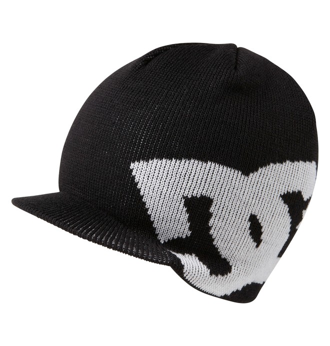 dcshoes, Boys Big Star Visor Beanie, BLACK (blk) 0 Boys Big Star Visor Beanie 75310005 DC Shoes