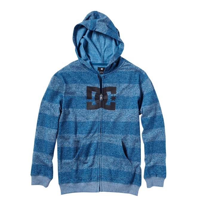 dcshoes, Boys Rebel Stipe Zip Hoodie, DEEP BLUE (deb) 0 Boys Rebel Stipe Zip Hoodie 75860026 DC Shoes