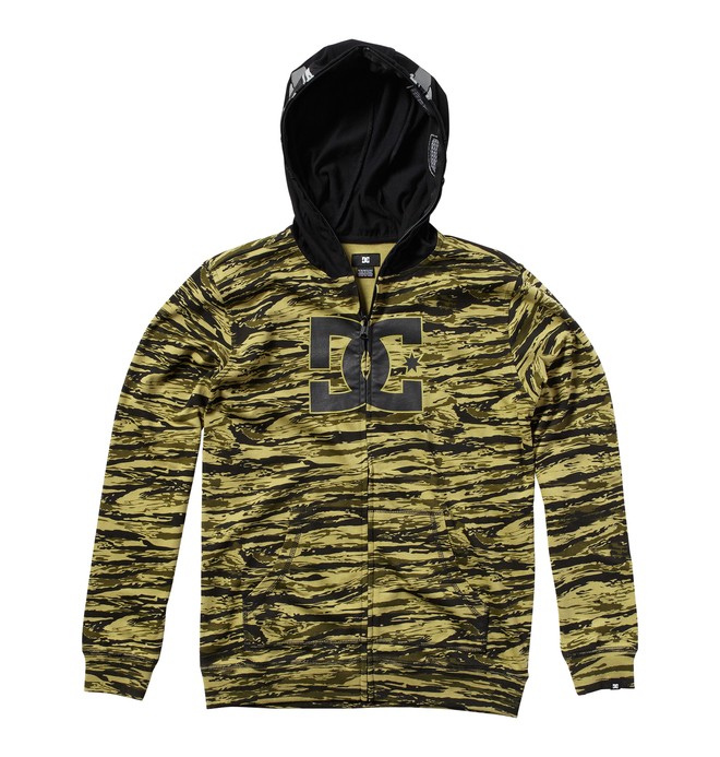 dcshoes, Boy's Trouble Zip Hoodie, CAMO (cmo) 0 Boy's Trouble Zip Hoodie ADBFT00028 DC Shoes