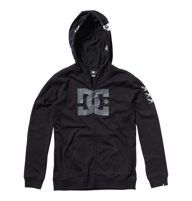 dcshoes, Boy's Ninja Zip Hoodie, BLACK (blk) 0 Boy's Ninja Zip Hoodie ADBFT00033 DC Shoes