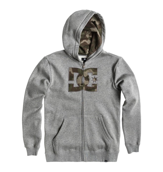 dcshoes, Boy's Hookup Hoodie, HEATHER GREY (knfh) 0 Boy's Hookup Hoodie ADBFT00051 DC Shoes
