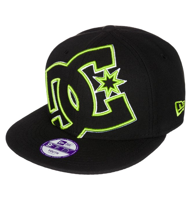 dcshoes, Kid's Double Up Snapback Hat, BLACK/LIME (xkgg) 0 Kid's Double Up Snapback Hat ADBHA03010 DC Shoes