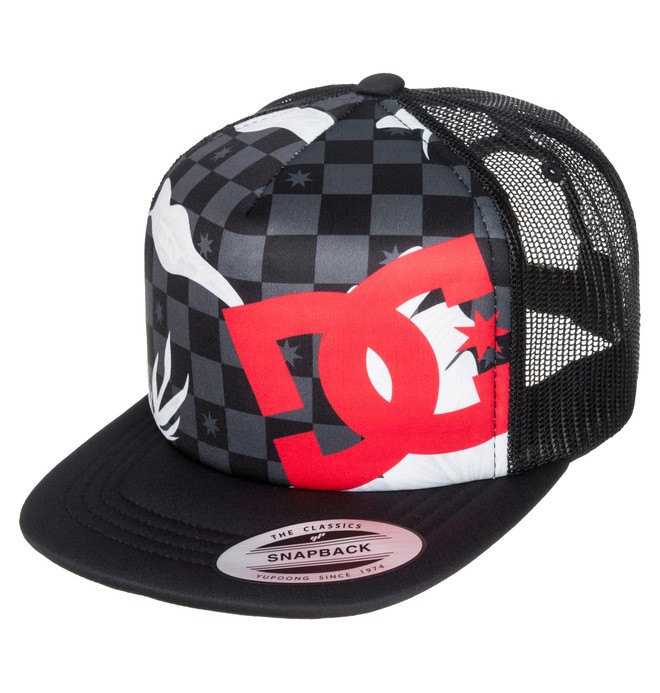 dcshoes, Boy's Lanai Hat Hat, LEAFY CHECK BLACK (kvj1) 0 Boy's Lanai Hat Hat ADBHA03011 DC Shoes