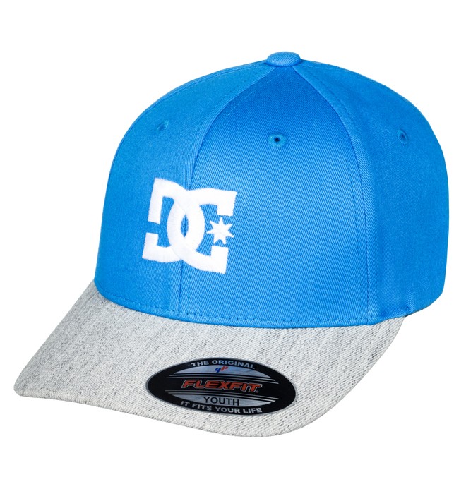 dcshoes, Boy's 8-16 Cap Star 2 Flexfit Hat, CAMPUNULA (blv0) 0 Boy's 8-16 Cap Star 2 Flexfit Hat Blue ADBHA03026 DC Shoes