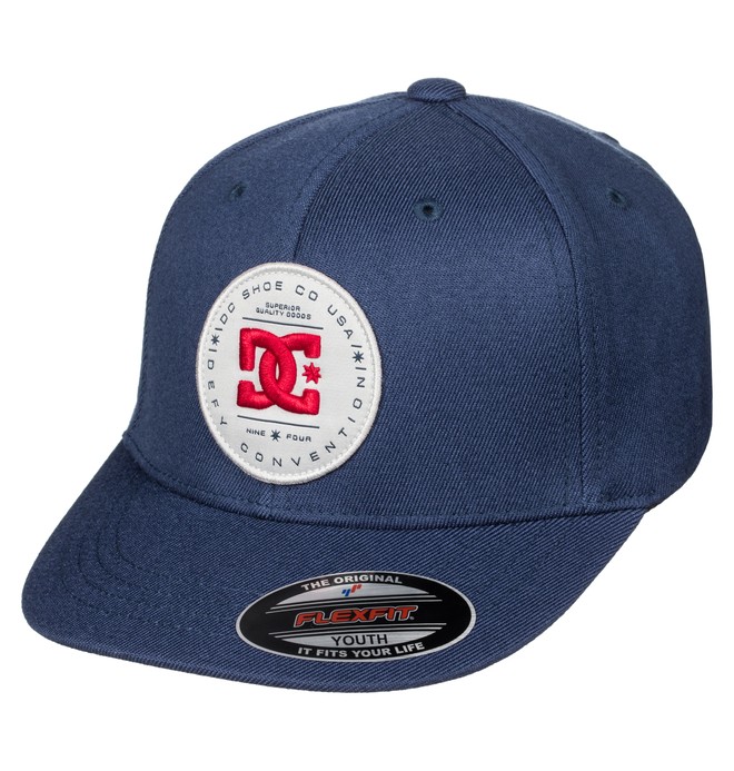 dcshoes, Boy's 8-16 Aleborn Flexfit Hat, BLUE IRIS (btl0) 0 Boy's 8-16 Aleborn Flexfit Hat ADBHA03036 DC Shoes