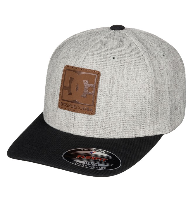 dcshoes, Boys 8-16 Carvin Flex Flexfit Hat, GREY HEATHER (knfh) 0 Boys 8-16 Carvin Flex Flexfit Hat ADBHA03055 DC Shoes
