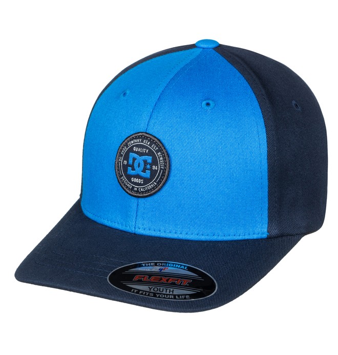 dcshoes, Curve Breaker - Gorra Flexfit para Chicos 8-16, CAMPUNULA (blv0) 0 Curve Breaker - Gorra Flexfit para Chicos 8-16 Azul ADBHA03062 DC Shoes