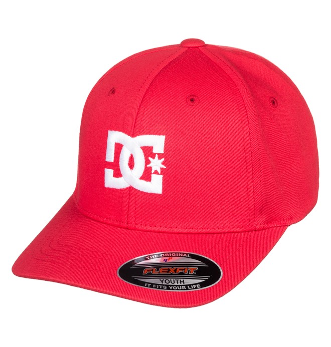 dcshoes, Boy's 8-16 Cap Star Flexfit® Hat, TANGO RED (rrh0) 0 Boy's 8-16 Cap Star Flexfit® Hat Red ADBHA03095 DC Shoes