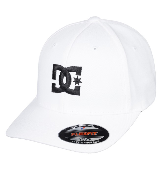 dcshoes, Boy's 8-16 Cap Star Flexfit® Hat, WHITE / BLACK (xwwk) 0 Boy's 8-16 Cap Star Flexfit® Hat White ADBHA03095 DC Shoes