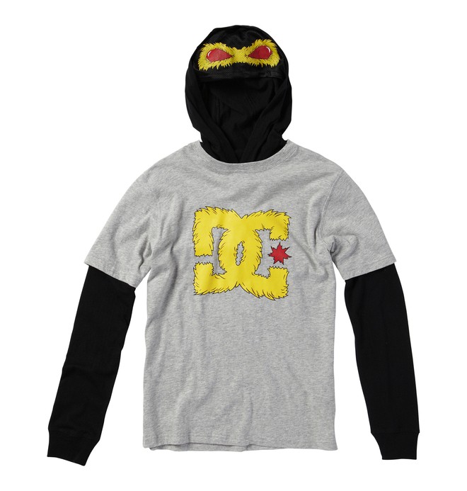 dcshoes, Boy's Beastly Long Sleve Shirt, HEATHER GREY (knfh) 0 Boy's Beastly Long Sleve Shirt ADBKT00060 DC Shoes