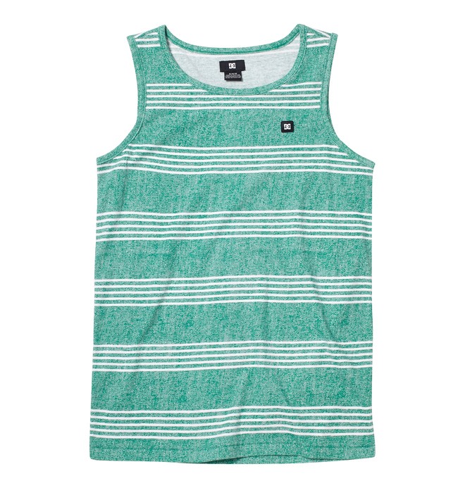 dcshoes, Boy's Heroland Tank, BOTTLE GREEN STRIPE (gnm3) 0 Boy's Heroland Tank ADBKT00123 DC Shoes