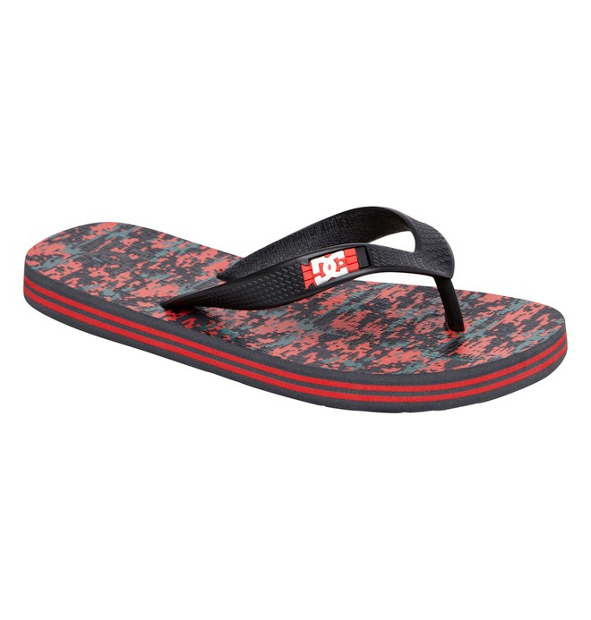 dcshoes, Boy's Spray Graffik Flip-Flops, BLACK/CAMO PRINT (0cp) 0 Boy's Spray Graffik Flip-Flops ADBL100008 DC Shoes