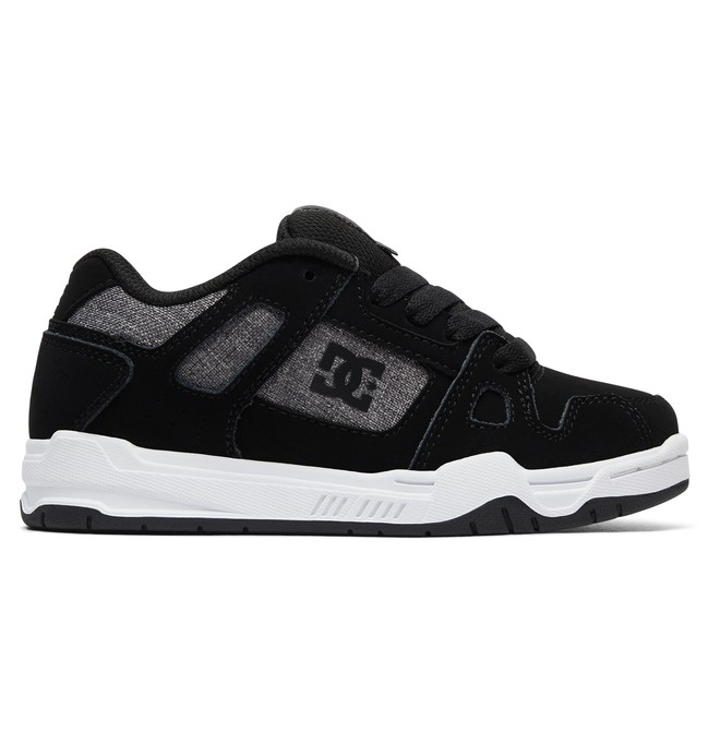 dcshoes, Boy's 8-16 Stag Shoes, BLACK/GREY (bgy) 0 Boy's 8-16 Stag Shoes Black ADBS100024 DC Shoes