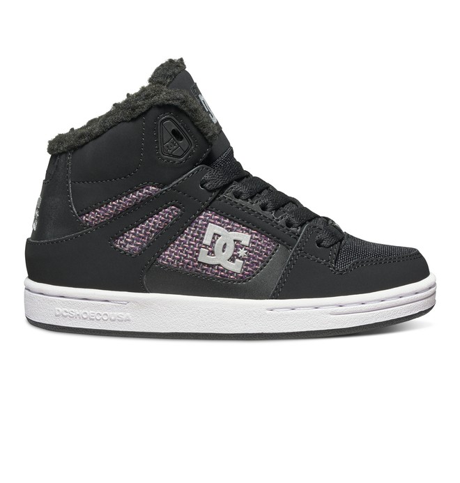 dcshoes, ReboundWNT - Zapatos de invierno de corte alto, BLACK/WHITE/PINK (kwp) 0 ReboundWNT - Zapatos de invierno de corte alto Negro ADBS100075 DC Shoes