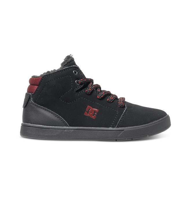 dcshoes, Kid's 4-7 Crisis WNT High-Top Shoes, BLACK/BATTLESHIP/ATHLETIC RED (bta) 0 Kid's 4-7 Crisis WNT High-Top Shoes ADBS100115 DC Shoes