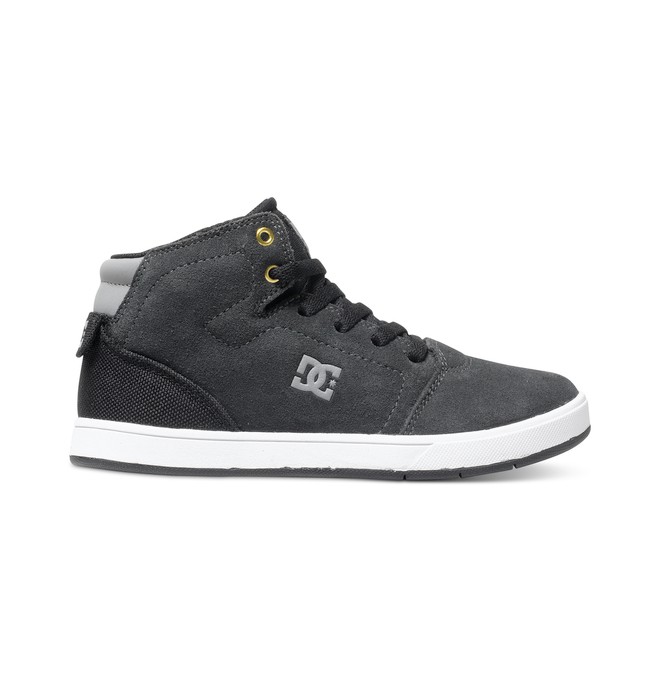dcshoes, Boy's 8-16 Crisis High-Top Shoes, GREY/BLACK/GREY (gbg) 0 Boy's 8-16 Crisis High-Top Shoes ADBS100117 DC Shoes