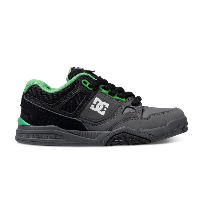 dcshoes, Boy's 8-16 Stag 2 Shoes, BLACK/DK SHADOW/GREEN (bdg) 0 Boy's 8-16 Stag 2 Shoes ADBS100121 DC Shoes