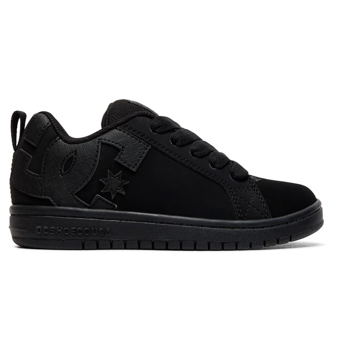 dcshoes, Kid's Court Graffik Shoes, BLACK/BLACK (bb2) 0 Kid's Court Graffik Shoes Black ADBS100207 DC Shoes