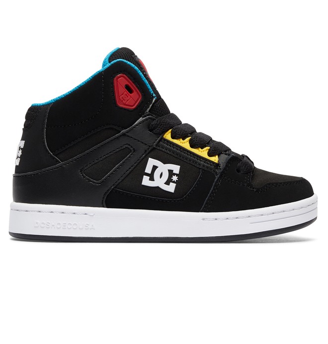 dcshoes, Rebound - High-Top Shoes, BLACK/MULTI (kmi) 0 Rebound - High-Top Shoes Black ADBS100214 DC Shoes