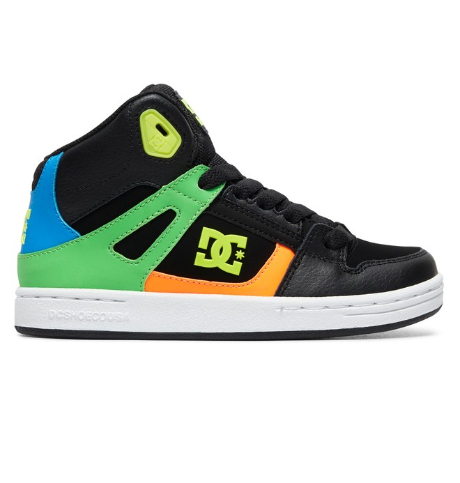 dcshoes, Boy's 8-16 Pure High SE High-Top Shoes, BLACK MULTI (bk5) 0 Boy's 8-16 Pure High SE High-Top Shoes Black ADBS100244 DC Shoes