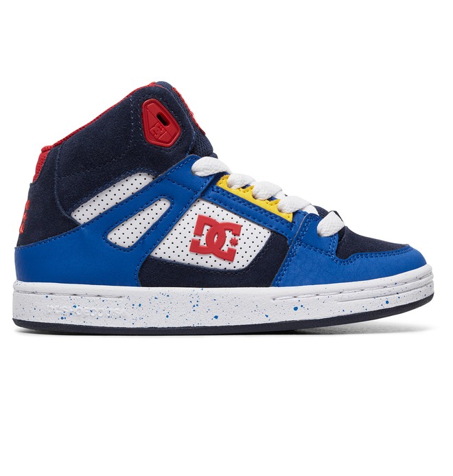 dcshoes, Boy's 8-16 Pure High SE High-Top Shoes, NAVY/RED (nrd) 0 Boy's 8-16 Pure High SE High-Top Shoes Blue ADBS100244 DC Shoes