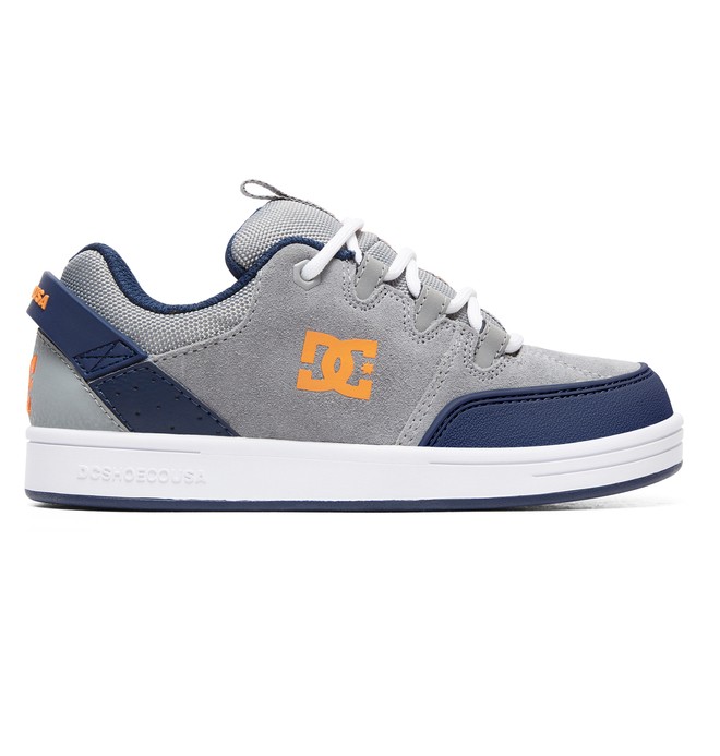 dcshoes, Boy's 8-16 Syntax Shoes, GREY/BLUE (gb5) 0 Boy's 8-16 Syntax Shoes Grey ADBS100257 DC Shoes