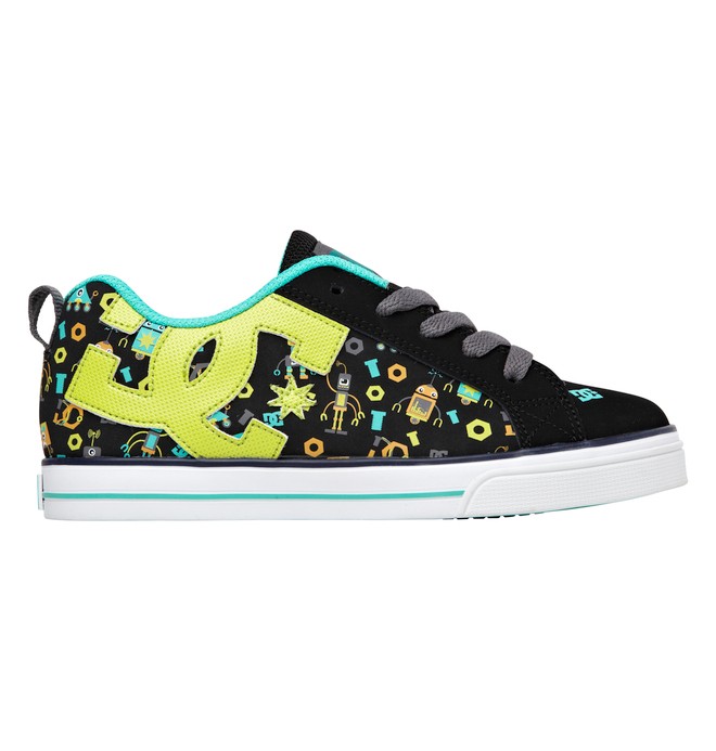 dcshoes, Court Graffik Vulc SE Shoes, BLACK/BRIGHT ROYAL (bb0) 0 Court Graffik Vulc SE Shoes ADBS300014 DC Shoes