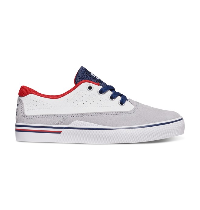dcshoes, Boy's 8-16 Sultan Shoes, GREY/WHITE (grw) 0 Boy's 8-16 Sultan Shoes ADBS300077 DC Shoes