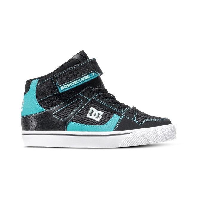 dcshoes, Kid's 8-16 Spartan EV High-Top Shoes, BLACK/TURQUOISE (btu) 0 Kid's 8-16 Spartan EV High-Top Shoes ADBS300111 DC Shoes