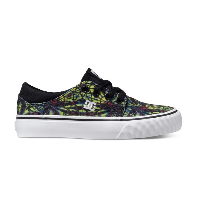dcshoes, Kid's 8-16 Trase SP Low-Top Shoes, BLACK/EMERALD/PRINT (lmp) 0 Kid's 8-16 Trase SP Low-Top Shoes ADBS300129 DC Shoes
