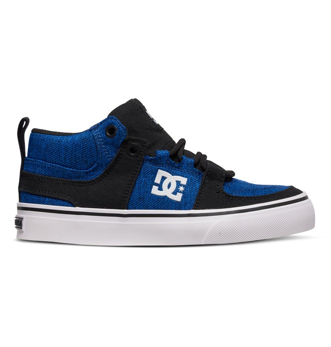 dcshoes, Boy's 4-7 Lynx Vulc TX SE Mid Top Shoes, BLACK/BLUE/WHITE (xkbw) 0 Boy's 4-7 Lynx Vulc TX SE Mid Top Shoes ADBS300185 DC Shoes