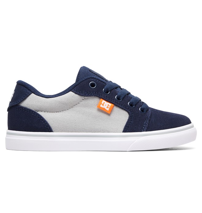 dcshoes, Boy's 8-16 Anvil Shoes, NAVY/GREY (ngh) 0 Boy's 8-16 Anvil Shoes Blue ADBS300245 DC Shoes