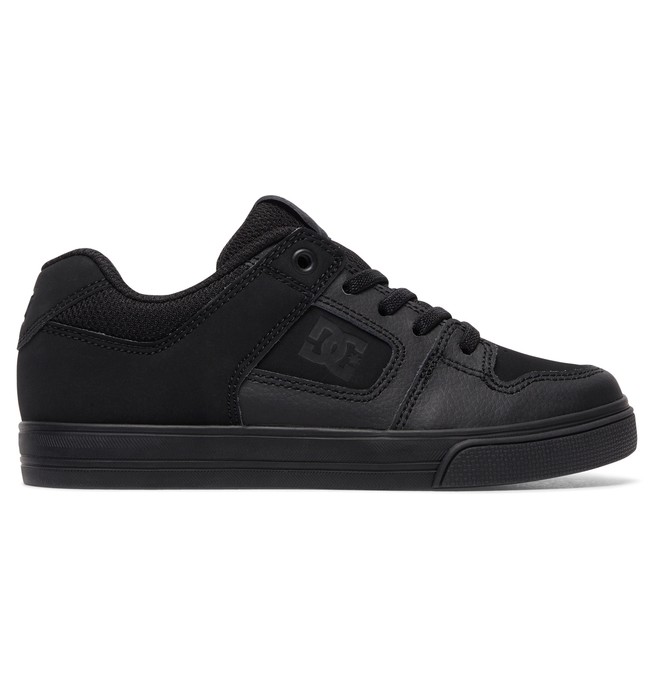 dcshoes, Boy's 8-16 Pure Elastic Shoes, BLACK/BLACK/BLACK (3bk) 0 Boy's 8-16 Pure Elastic Shoes Black ADBS300256 DC Shoes