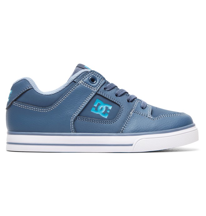 dcshoes, Boy's 8-16 Pure Elastic Shoes, BLUE/BLUE/BLUE (xbbb) 0 Boy's 8-16 Pure Elastic Shoes Blue ADBS300256 DC Shoes