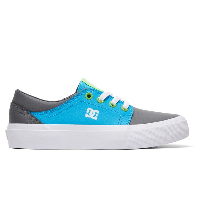 dcshoes, Boy's 8-16 Trase SE Shoes, GREY/GREEN/BLUE (xsgb) 0 Boy's 8-16 Trase SE Shoes Grey ADBS300264 DC Shoes