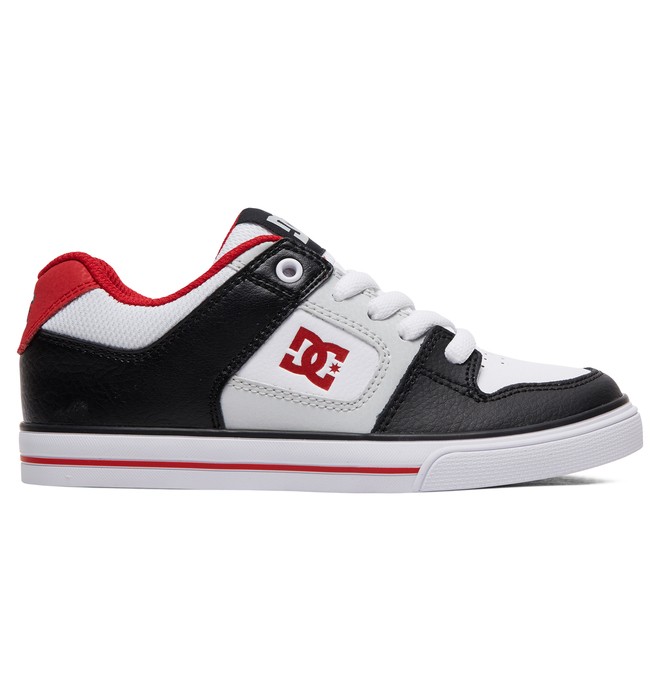 dcshoes, Boy's 8-16 Pure Shoes, BLACK/GREY/RED (byr) 0 Boy's 8-16 Pure Shoes Black ADBS300267 DC Shoes
