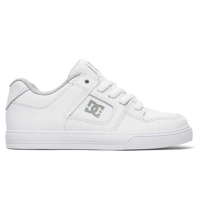 dcshoes, Boy's 8-16 Pure Shoes, WHITE (wht) 0 Boy's 8-16 Pure Shoes White ADBS300267 DC Shoes