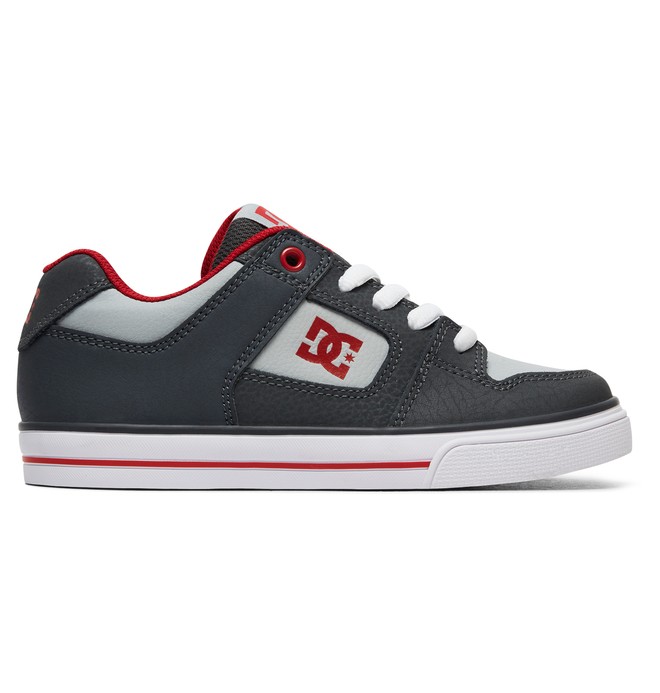 dcshoes, Pure - Schuhe für Jungen, GREY/GREY/RED (xssr) 0 Pure - Schuhe für Jungen Grau ADBS300267 DC Shoes